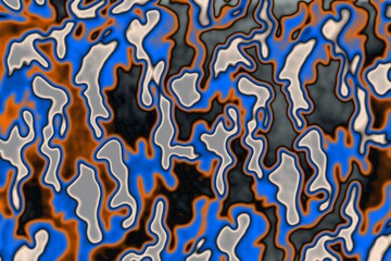 Modern camouflage. Multi-colored texture illustration.