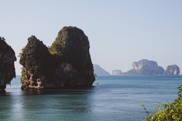 Beautiful cliffs in the se
