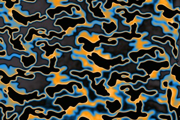 Modern camouflage. Multi-colored texture illustration.