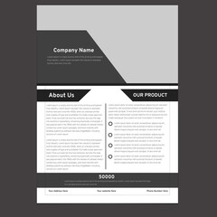 Obraz premium company Corporate flyer template design