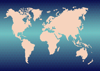 Fototapeta na wymiar map of the world in the form of the world