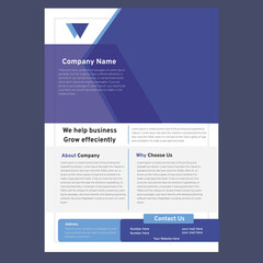 company Corporate flyer template design