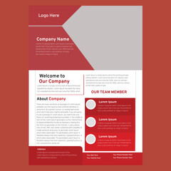 company Corporate flyer template design