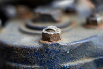 Fragment of the engine from air compressor