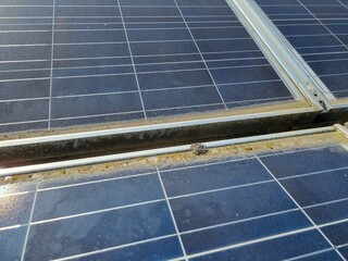 dirty solar panel