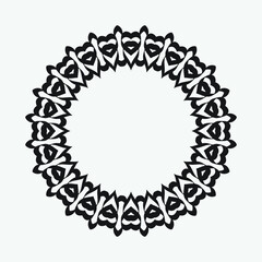 Vector vintage frame on a white background