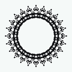 Vector vintage frame on a white background