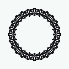 Vector vintage frame on a white background