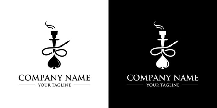 a graphic image of a jack shisha themed, black and white background. vector graphics base.