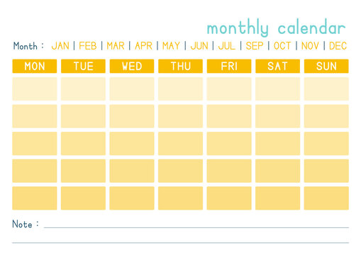 Ready to Print Blank Calendar