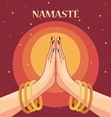 hands namaste gesture