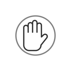 Fototapeta premium Stop Icon