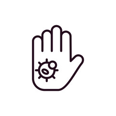 Naklejka premium Dirty Hands Icon