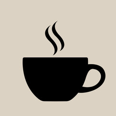 Tea cup graphic design. Signs and symbols.