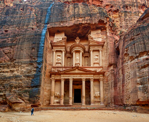 Petra jordan front view without tourists