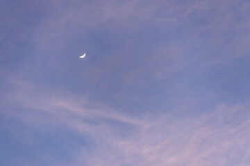 Obraz na płótnie Canvas Daylight Golden Hour Moon