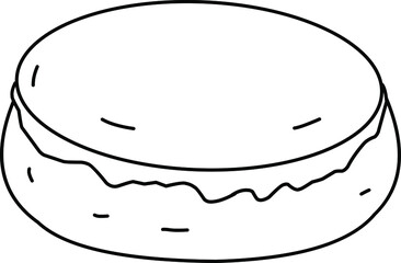 Hand-Drawn Cake Illustration