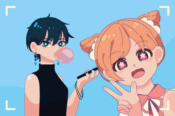 anime girls characters