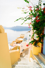 beautiful details of Santorini island, Greece