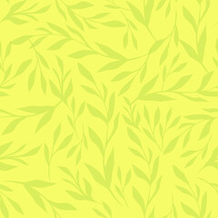 Naklejka na ściany i meble abstract Leaves Pattern. Endless Background. Seamless watercolor illustration