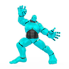 cyber monster in white background