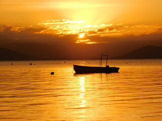 Fishing Boat in the Sunset