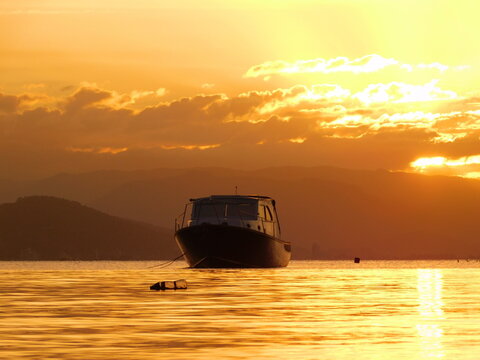 Fishing Boat in the Sunset