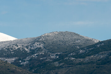 Obraz premium snow on the Sierra Nevada mountain