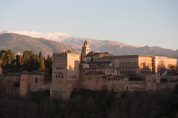 Alhambra Palace in Granada, Andalusia, Spain