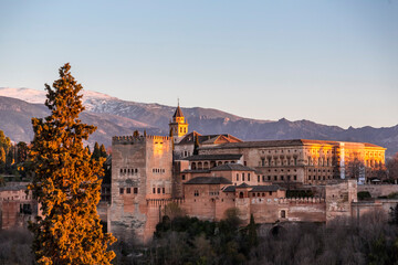 Alhambra Palace in Granada, Andalusia, Spain