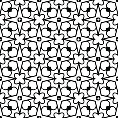 seamless pattern.Simple stylish abstract geometric background. Monochrome image. Black and white color. Design for decor, prints, textile.Design element for prints. 