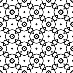 seamless pattern.Simple stylish abstract geometric background. Monochrome image. Black and white color. Design for decor, prints, textile.Design element for prints. 