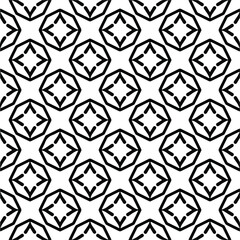 seamless pattern.Simple stylish abstract geometric background. Monochrome image. Black and white color. Design for decor, prints, textile.Design element for prints. 