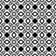 seamless pattern.Simple stylish abstract geometric background. Monochrome image. Black and white color. Design for decor, prints, textile.Design element for prints. 