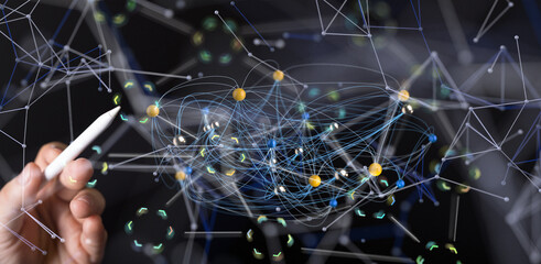 organization chart team concept networking business