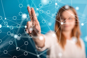 conference Digital Network and data concept 3d