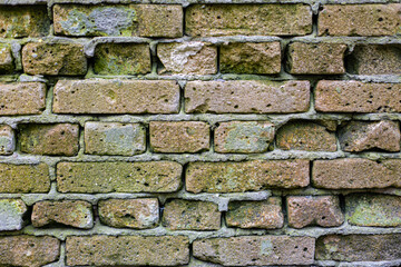 background in the form of horizontal brickwork