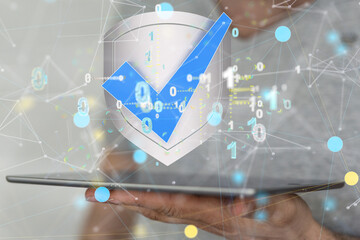 Cybersecurity and information or network protection. Future technology web