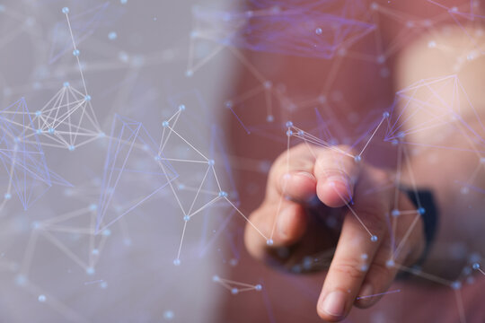 sphere network structure - abstract design connection design