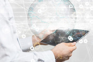 conference Digital Network and data concept 3d