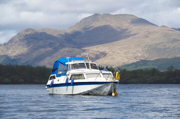 Ben Lomond view from Loch Lomond during the summer