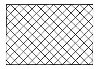 Lattice, grid in doodle style as background, texture, pattern.