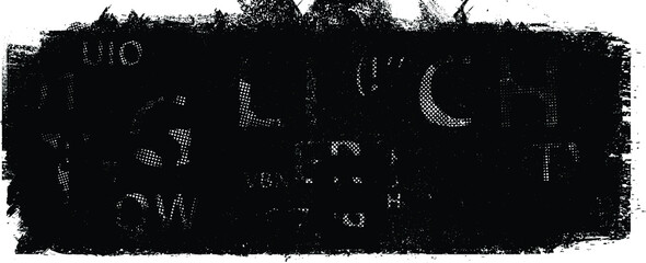Print screen .Stamp Texture . Distress Grunge background . Scratch, Grain, Noise, grange stamp . Black Spray Blot of Ink.Place texture Over any Object to Create Grungy Effect .abstract vector. - obrazy, fototapety, plakaty