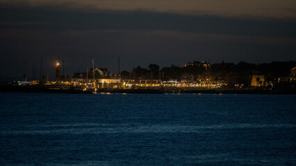 amazing view of marine in Cascais by night