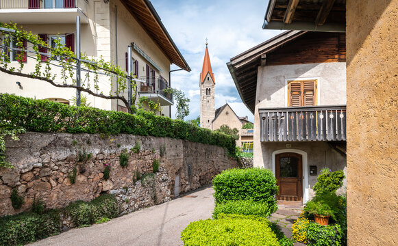 Church St. Joseph in Ronchi - Rungg in South Tyrol, northern Italy. may 1st, 2022