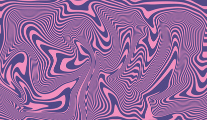 Hand drawn colorful retro style groovy psychedelic background