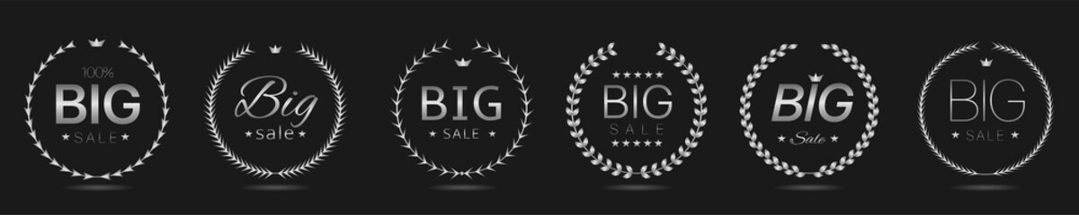 Big sale laurel wreath label set