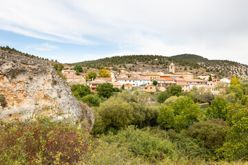Fototapeta na wymiar a view of Ucero village, province of Soria, Castile and Leon, Spain