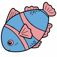 Ocean Animal Colorful Shark Fish