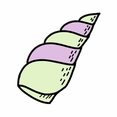 Ocean Sea Shells Graphic Art Clip Art